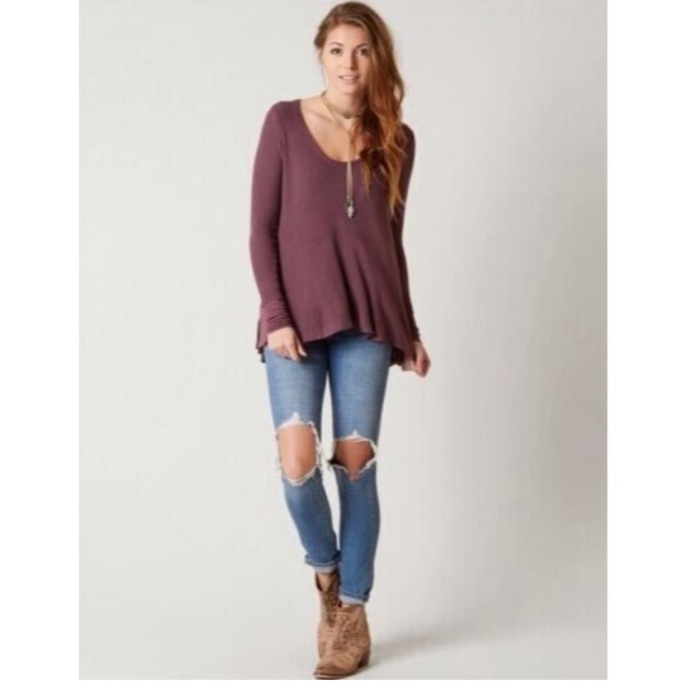 Free People Malibu Thermal Oversized
Top Twilight Mauve